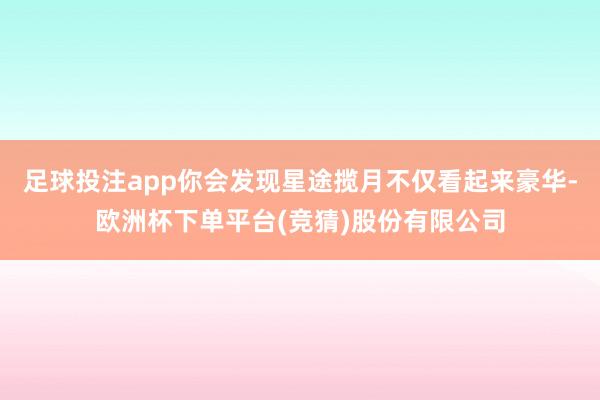 足球投注app你会发现星途揽月不仅看起来豪华-欧洲杯下单平台(竞猜)股份有限公司